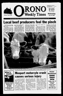 Orono Weekly Times, 16 Jul 2003