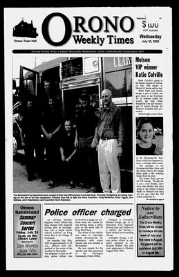 Orono Weekly Times, 23 Jul 2003