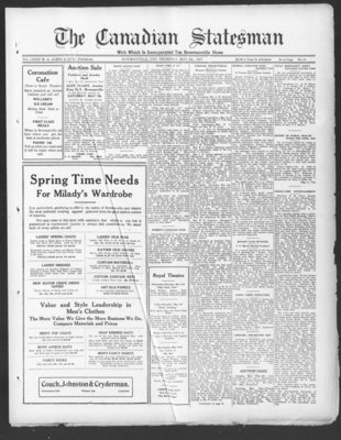 Canadian Statesman (Bowmanville, ON), 5 May 1927