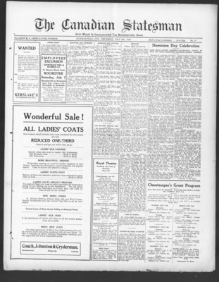 Canadian Statesman (Bowmanville, ON), 5 Jul 1928