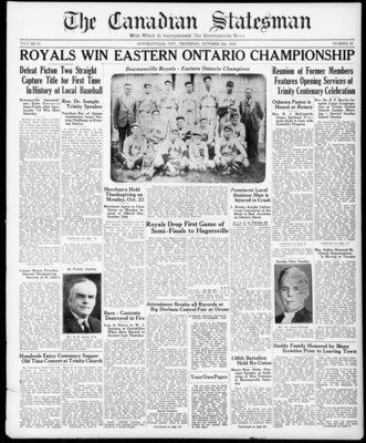 Canadian Statesman (Bowmanville, ON), 3 Oct 1935