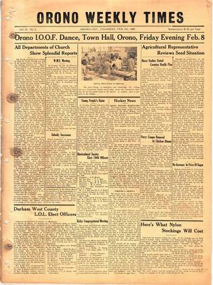 Orono Weekly Times, 7 Feb 1946