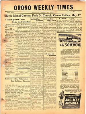 Orono Weekly Times, 16 May 1946