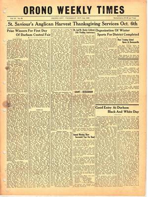 Orono Weekly Times, 3 Oct 1946