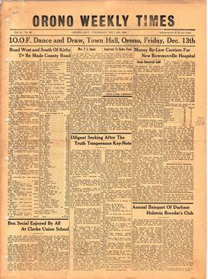 Orono Weekly Times, 12 Dec 1946