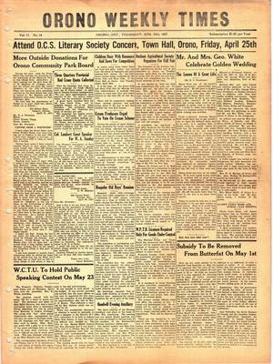 Orono Weekly Times, 24 Apr 1947