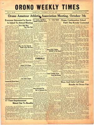 Orono Weekly Times, 2 Oct 1947