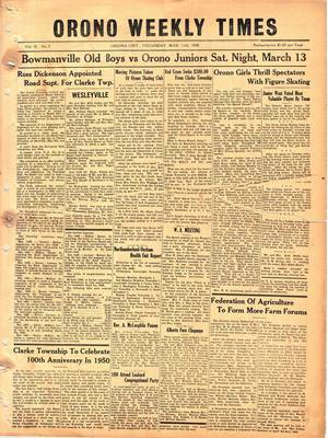 Orono Weekly Times, 11 Mar 1948