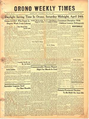 Orono Weekly Times, 22 Apr 1948