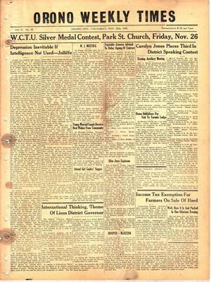 Orono Weekly Times, 25 Nov 1948