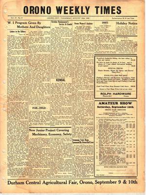 Orono Weekly Times, 25 Aug 1949