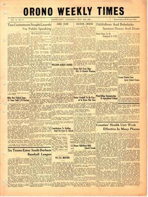 Orono Weekly Times, 18 May 1950