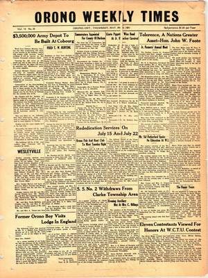 Orono Weekly Times, 24 May 1951