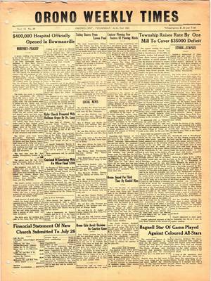 Orono Weekly Times, 2 Aug 1951