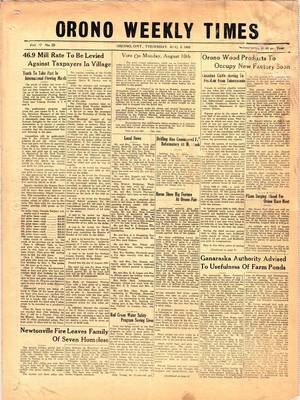 Orono Weekly Times, 6 Aug 1953