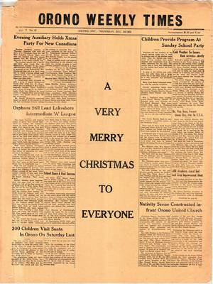 Orono Weekly Times, 24 Dec 1953