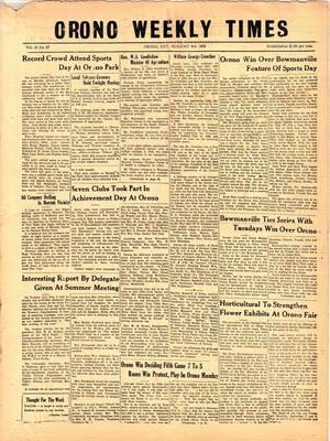 Orono Weekly Times, 9 Aug 1956