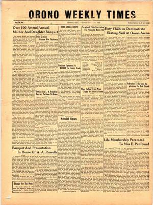 Orono Weekly Times, 21 Feb 1957