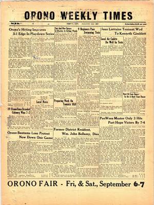 Orono Weekly Times, 15 Aug 1957