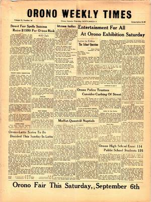 Orono Weekly Times, 4 Sep 1958