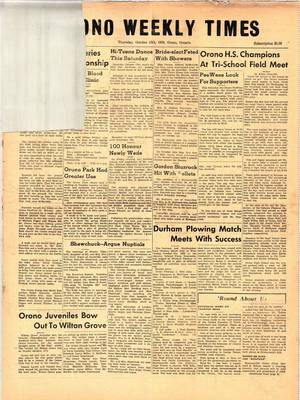 Orono Weekly Times, 15 Oct 1959