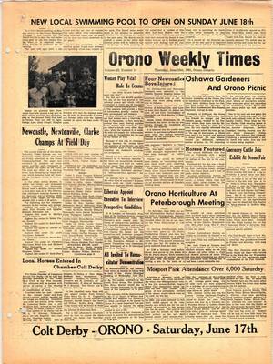 Orono Weekly Times, 15 Jun 1961