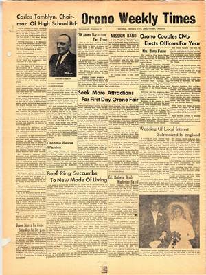 Orono Weekly Times, 18 Jan 1962