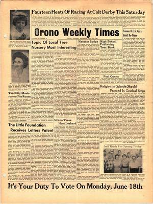 Orono Weekly Times, 14 Jun 1962