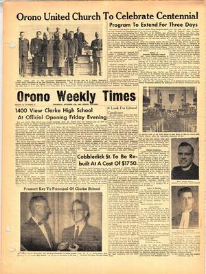 Orono Weekly Times, 25 Oct 1962