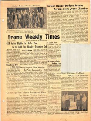 Orono Weekly Times, 29 Nov 1962