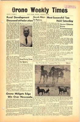 Orono Weekly Times, 21 Feb 1963