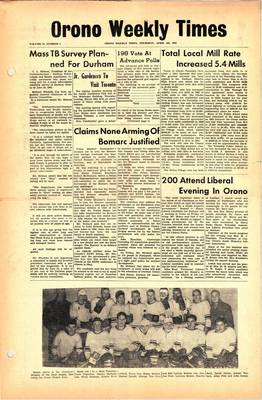 Orono Weekly Times, 4 Apr 1963