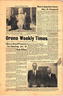 Orono Weekly Times, 9 Jan 1964