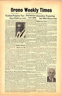 Orono Weekly Times, 28 May 1964