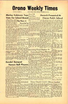 Orono Weekly Times, 10 Dec 1964