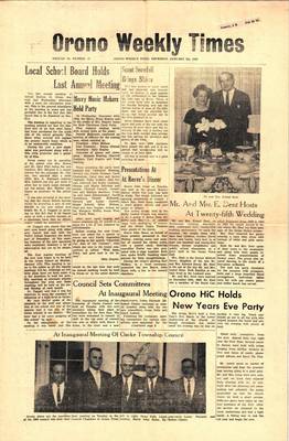 Orono Weekly Times, 7 Jan 1965