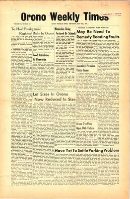 Orono Weekly Times, 27 May 1965