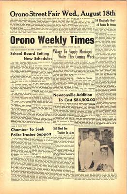 Orono Weekly Times, 12 Aug 1965