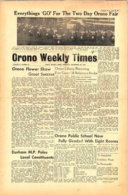 Orono Weekly Times, 9 Sep 1965