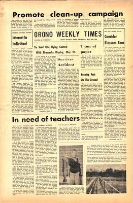 Orono Weekly Times, 12 May 1966