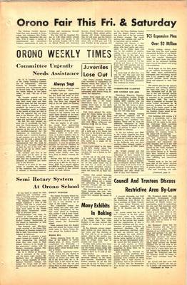 Orono Weekly Times, 8 Sep 1966