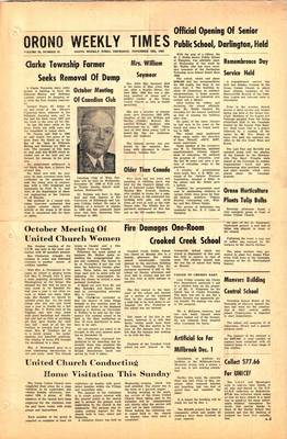 Orono Weekly Times, 10 Nov 1966