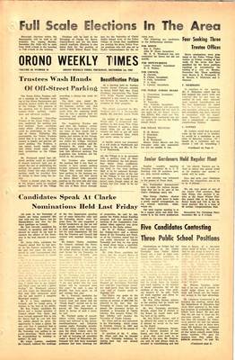 Orono Weekly Times, 1 Dec 1966