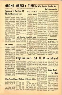 Orono Weekly Times, 16 Mar 1967