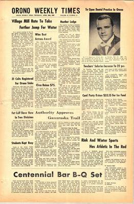 Orono Weekly Times, 20 Apr 1967