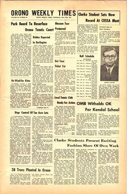 Orono Weekly Times, 25 May 1967