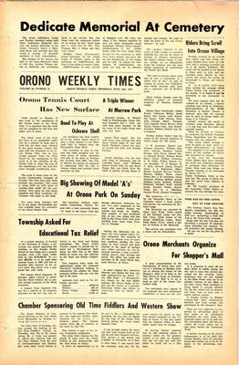 Orono Weekly Times, 15 Jun 1967