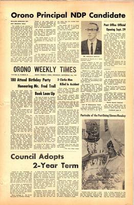 Orono Weekly Times, 21 Sep 1967