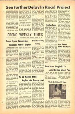 Orono Weekly Times, 26 Oct 1967