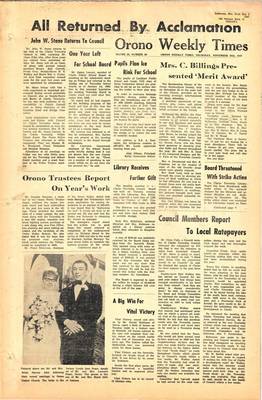 Orono Weekly Times, 30 Nov 1967